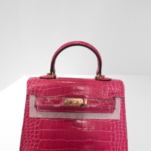 LILY & BEAN HETTIE THE CROC STYLE MINI BAG ROSE PINK (C10)