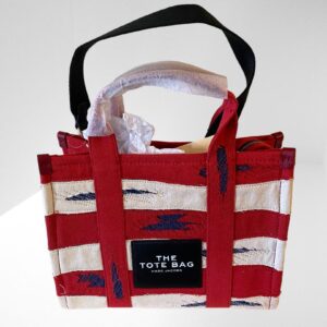 MARC JACOBS THE AMERICANA COTTON RED TOTE BAG (C45)