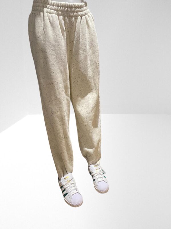 MCQ ALEXANDER McQUEEN COTTON BLEND IVORY FLEECE TRACKPANTS (HM) - Image 6