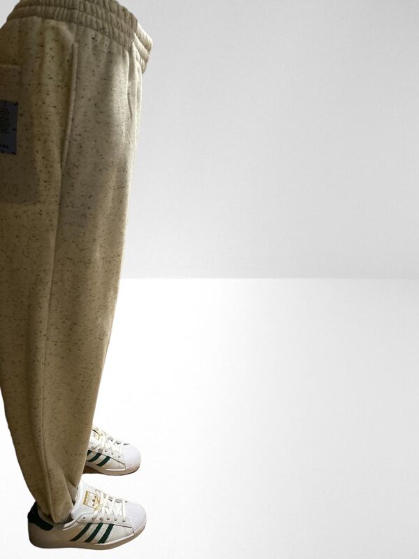 MCQ ALEXANDER McQUEEN COTTON BLEND IVORY FLEECE TRACKPANTS (HM) - Image 4