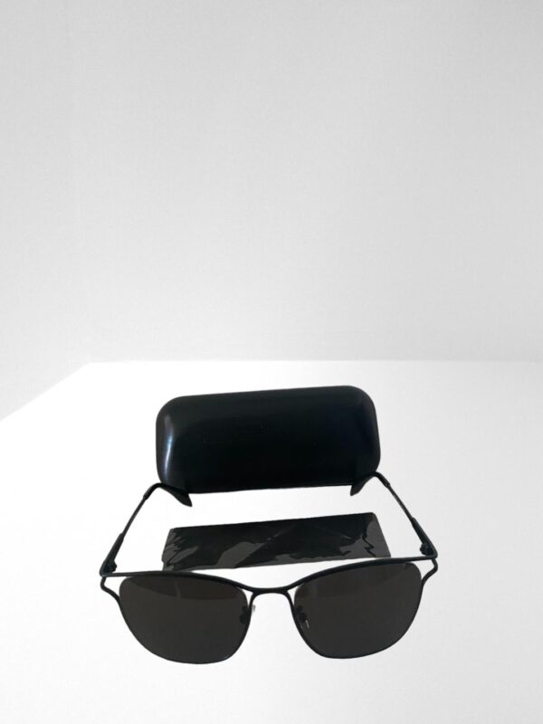 A MCQUEEN WOMEN SUNGLASSES BLACK / GREY 55mm WITH CASE & CLOTH (C8) - Image 6