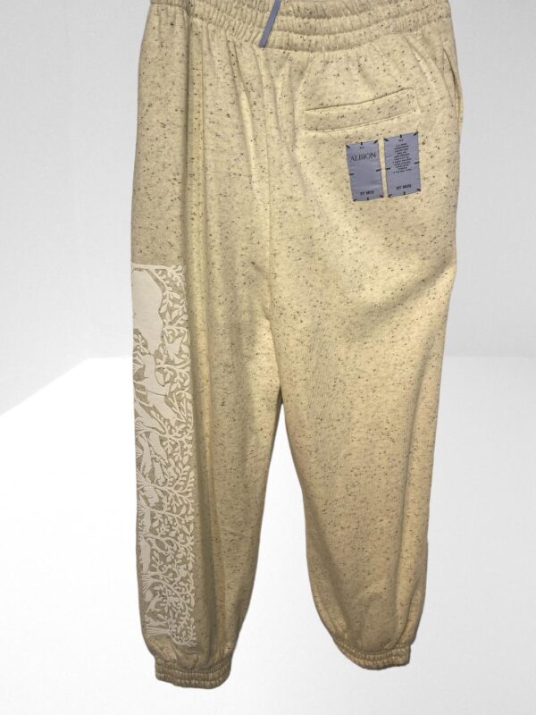 MCQ ALEXANDER McQUEEN COTTON BLEND IVORY FLEECE TRACKPANTS (HM) - Image 2