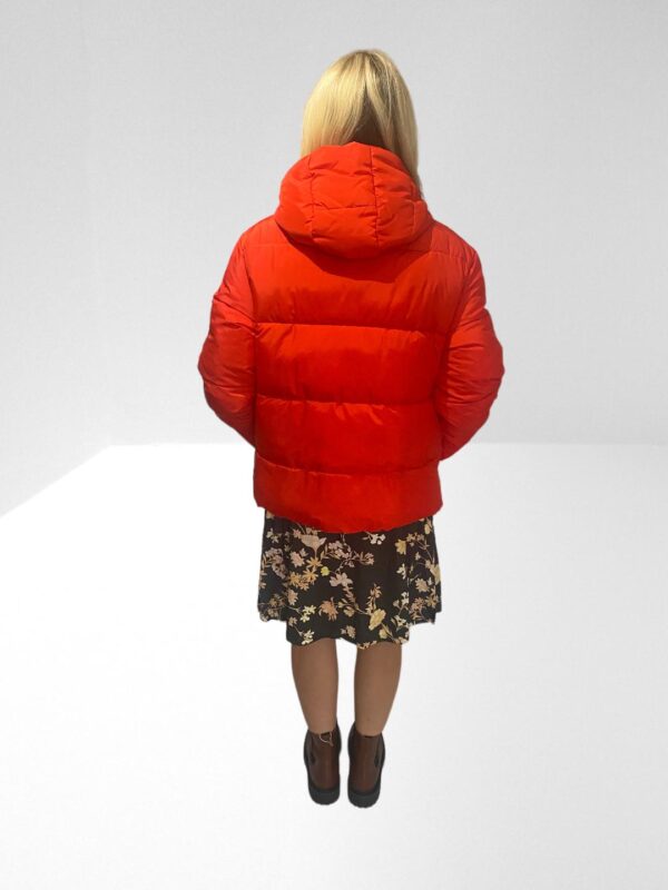 M MISSONI WOMEN TOMATO RED EMBROIDERED QUILTED HOODED JACKET (HM) - Image 16