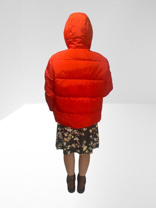 M MISSONI WOMEN TOMATO RED EMBROIDERED QUILTED HOODED JACKET (HM) - Image 15