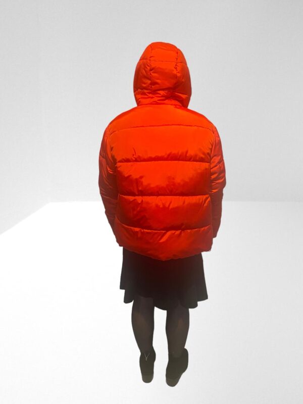 M MISSONI WOMEN TOMATO RED EMBROIDERED QUILTED HOODED JACKET (HM) - Image 8