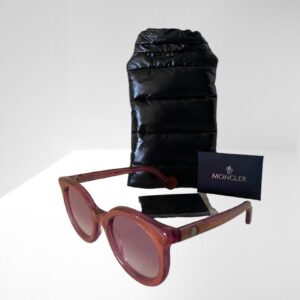 MONCLER SHINY FUSCHIA SUNGLASSES 51MM POUCH CASE & CLOTH (C2)