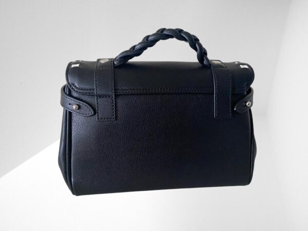 MULBERRY MINI ALEXA BLACK & WHITE WHIP STITCH DISCONTINUED (C35) - Image 4