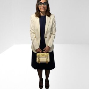 MULBERRY MINI ALEXA GOLD CRUSHED METALLIC LEATHER NOW DISCONTINUED (C35)
