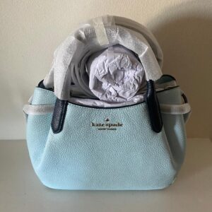 KATE SPADE WOMEN FROSTY SKY DUMPLING PEBBLE SATCHEL (BB53)
