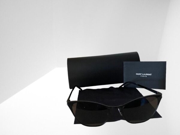 SAINT LAUREN BLACK SUNGLASSES 55mm CASE & CLOTH (C2) - Image 5
