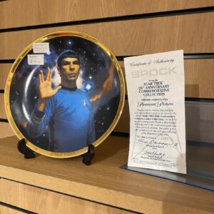 STAR TREK SPOCK 25TH ANNIVERSARY HAMILTON PLATE WITH CERTIFICATE (CB1)