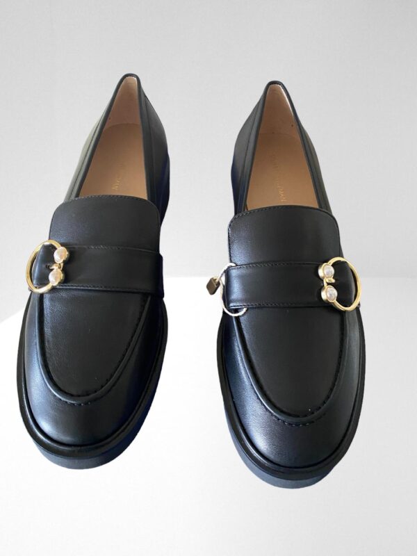 STUART WEITZMAN WOMEN EMBELLISHED LEATHER LOAFERS (B34) - Image 9
