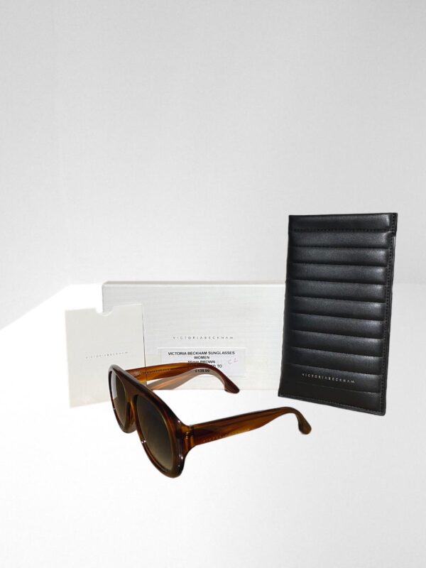 VICTORIA BECKHAM BROWN SUNGLASSES 56mm WITH POUCH CASE (C2)