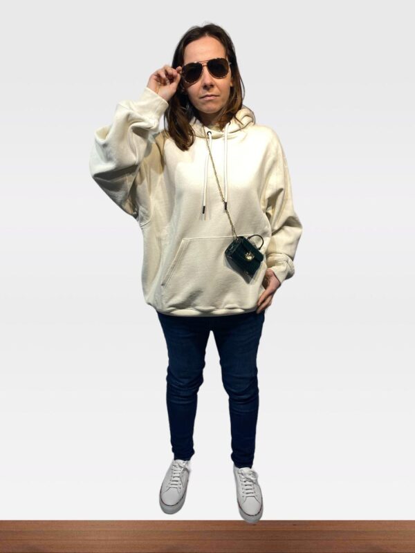 REEBOK X VICTORIA BECKHAM PRINTED FRENCH COTTON TERRY HOODIE (HL) - Image 6