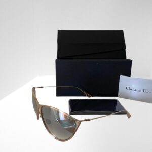 DIOR MOTARD ROSE GOLD / GREY SUNGLASSES 65mm CASE & CLOTH (C8) (C55)
