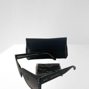 ISABEL MARANT WOMEN'S BLACK RECTANGULAR SUNGLASSES 55mm WITH BLACK CASE & CLOTH (C1)