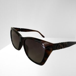 JIMMY CHOO WOMEN HAVANA BROWN SUNGLASSES 55mm NO CASE OR CLOTH (C1)