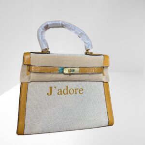 LILY & BEAN EGERTON CROSSBODY BAG MUSTARD YELLOW LEATHER HAND PAINTED "J'adore" (BB20) (BB21))