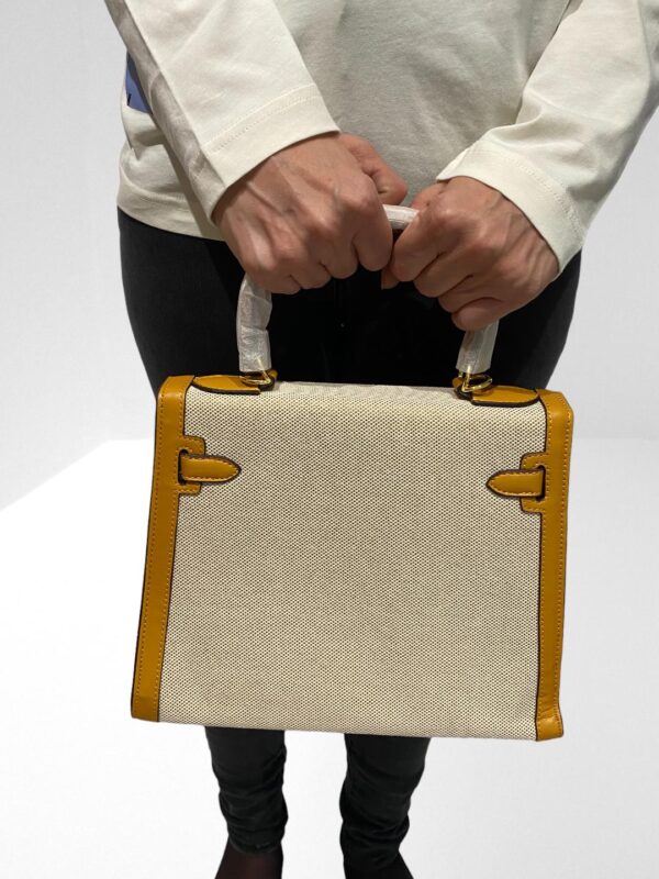 LILY & BEAN EGERTON CROSSBODY BAG MUSTARD YELLOW LEATHER HAND PAINTED "J'adore" (BB20) (BB21)) - Image 10