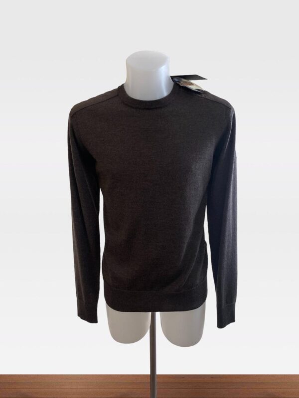 BELSTAFF MEN TAR BROWN KERRIGAN CREW NECK JUMPER