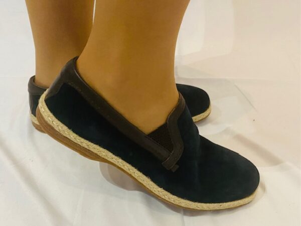 FLASH SALE, THIS IS NUMBER THIRTEEN OF TWENTY FIVE PRODUCTS THAT IS FURTHER REDUCED IN PRICE, DOLCE & GABBANA NAVY SUEDE ESPADRILLE LOAFERS - Image 3
