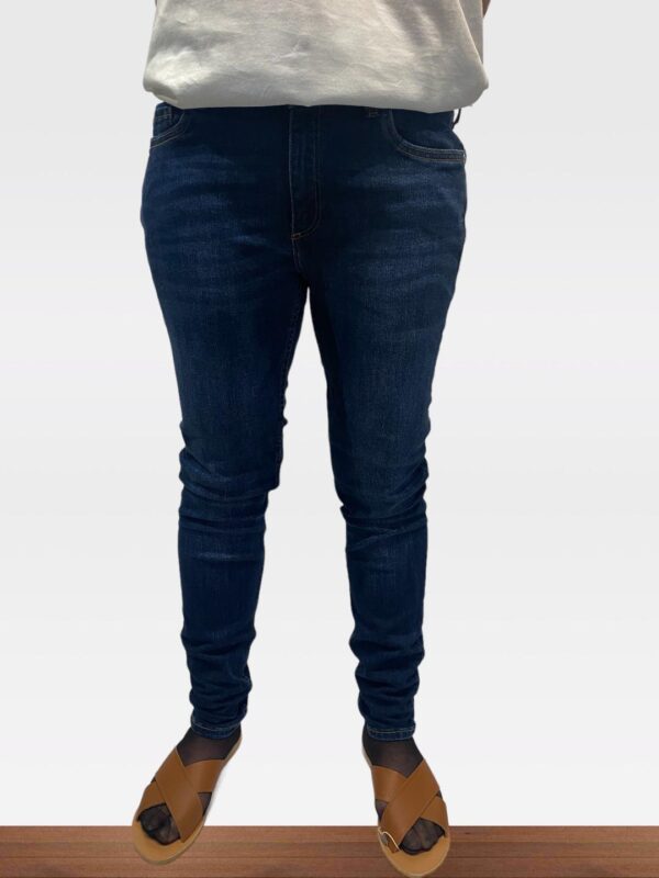 MANGO WOMENS KIM DARK BLUE SKINNY STRETCH JEANS (H12) - Image 3