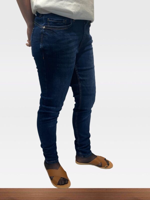 MANGO WOMENS KIM DARK BLUE SKINNY STRETCH JEANS (H12) - Image 4
