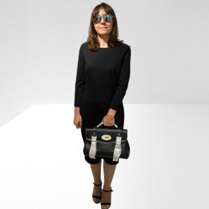 MULBERRY LARGE BLACK ALEXA CLASSIS LEATHER GRAIN (BB31)