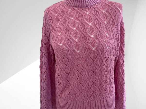 FRENCH MAUVE PURPLE LILLY MOZART COTTON CREW NECK JUMPER  (HS) (C10) (C12)