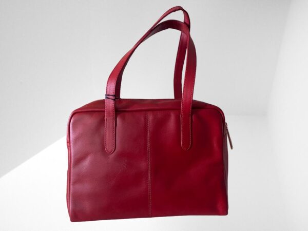 LUXURIES MADOX CHERRY LEATHER HANDBAG (C11) (C33) - Image 2