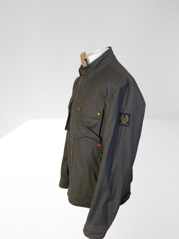 FLASH SALE, THIS IS NUMBER SEVEN OF TWELVE PRODUCTS THAT IS FURTHER REDUCED IN PRICE, BELSTAFF MENS OLIVE RACEMASTER WAXED JACKET (HXXL 46 Inch Chest) - Image 4