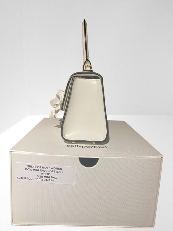 SELF PORTRAIT WHITE BOW MINI ENVELOPE LEATHER BAG - Image 12